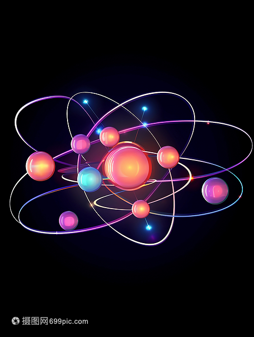 科技研发主题量子科技和量子计算海报数字艺术